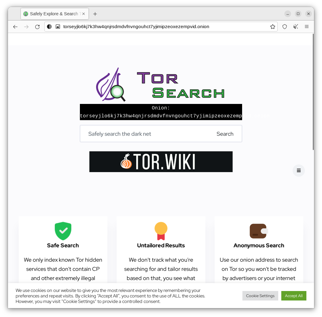 Tor Search
